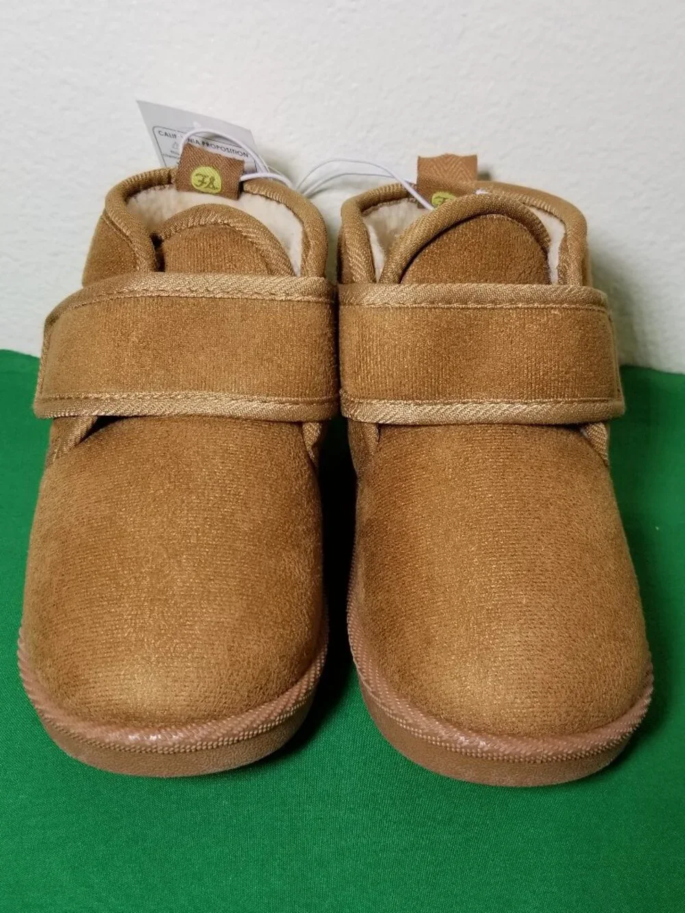 First Steps Brown Fleece Lined Boots Toddler Size 9 Winter Warm Cozy NWT